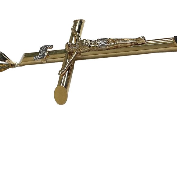 24 HRS SALE 10K Gold Filled Cross - Picture 8 of 10